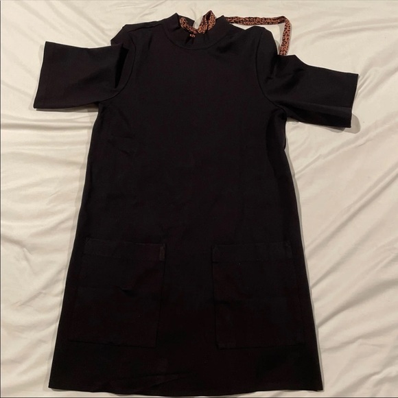 SOLD-Free People Westhill Black Mini Casual Dress - Picture 6 of 9